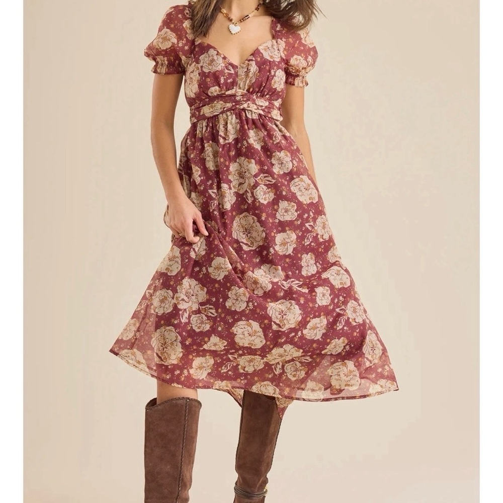 NEW Altar’d State Floral Maxi Dress Size Large NWT